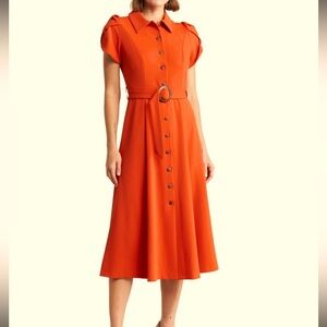 🧡Calvin Klein tulip sleeves women’s dress🧡